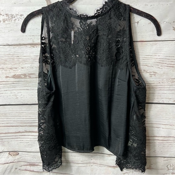 Nwt Free People Tied to You Lace Fringe Crop Blouse - Picture 2 of 6